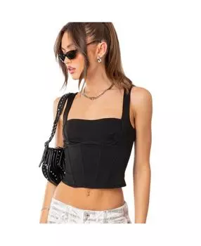 Женский корсетный топ-бюстье Edikted, черный