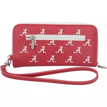 Женский кошелек Alabama Crimson Tide на молнии вокруг браслета