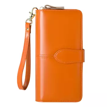 Женский кошелек Banyanu, Античная желтая (карточная колода) — кисть для защиты от кражи