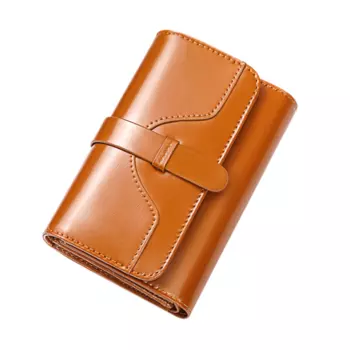 Женский кошелек Banyanu, Античная желтая - кисть для защиты от кражи