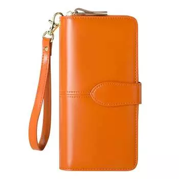 Женский кошелек Banyanu, Черный (набор подарочных карт) — кисть для защиты от кражи