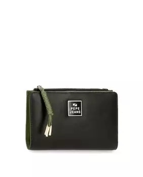 Женский кошелек Black Bea со съемным визитницей Pepe Jeans, черный