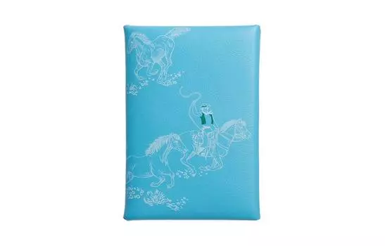 Женский кошелек Calvi Duo Swift из телячьей кожи 7N Celeste Sky Blue HERMES