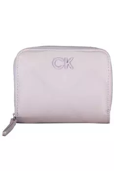 Женский кошелек Calvin Klein на молнии с 2 отделениями и монограммой, сиреневый