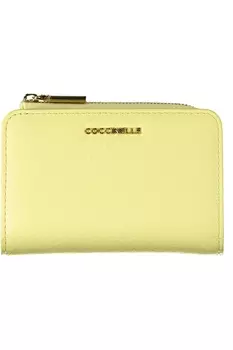 Женский кошелек Coccinelle из зернистой кожи на молнии, желтый