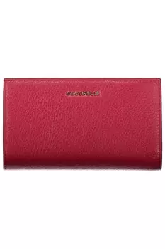 Женский кошелек Coccinelle кожаный с 2 отделениями и логотипом бренда, красный