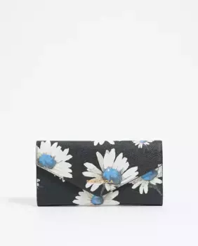 Женский кошелек Continental Daisy с фактурой икры Bimba y Lola, серый