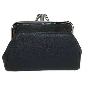 Женский кошелек для монет с тройной рамкой Buxton, черный