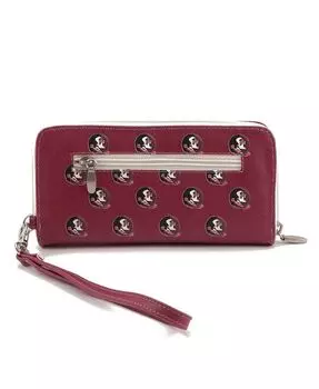 Женский кошелек Florida State Seminoles с застежкой-молнией и вокруг ремешка Eagles Wings, красный