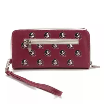 Женский кошелек Florida State Seminoles с застежкой-молнией и вокруг ремешка