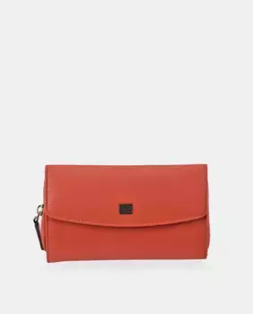 Женский кошелек Guy Laroche среднего размера из кожи наппа оранжевого/зеленого цвета, оранжевый