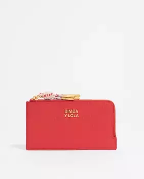 Женский кошелек из гладкой кожи Bimba y Lola, красный