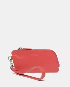 Женский кошелек из коралловой кожи Abbacino, красный