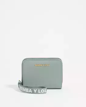 Женский кошелек из нейлона с клапаном зеленого цвета Bimba y Lola