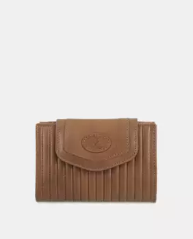 Женский кошелек из яловой кожи черного цвета El Potro, коричневый