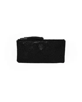 Женский кошелек из яловой кожи черного цвета Laura Valle, черный