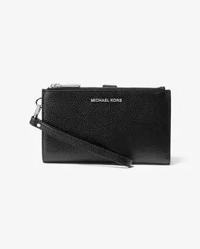 Женский кошелек из зерненой кожи черного цвета Michael Michael Kors, черный