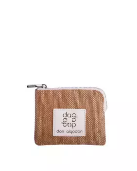 Женский кошелек Jimena цвета слоновой кости на молнии Don Algodn, цвет Natural