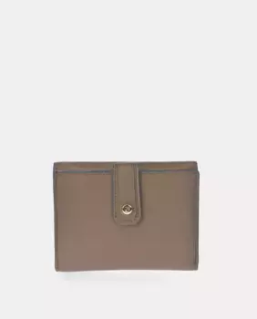 Женский кошелек-кошелек из кожи черного цвета Pierre Cardin, цвет Topo