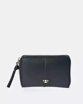 Женский кошелек-кошелек среднего размера на молнии из черной искусственной кожи Pierre Cardin