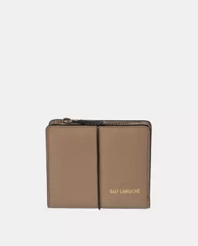 Женский кошелек-кошелёк на молнии из кожи кремового цвета Guy Laroche, цвет Crema