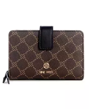 Женский кошелек Lockup 9 French Wallet Nine West, коричневый