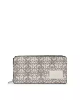 Женский кошелек на молнии с геометрическим принтом Tous, бежевый