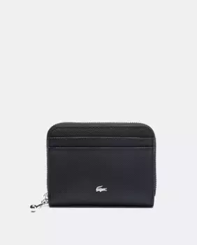 Женский кошелек однотонный Lacoste, черный
