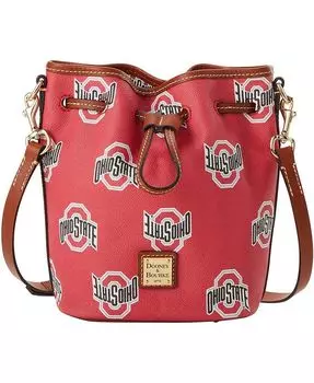Женский кошелек Ohio State Buckeyes с монограммой на шнурке Dooney & Bourke, красный