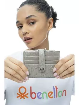 Женский кошелек под кожу BENETTON, золото
