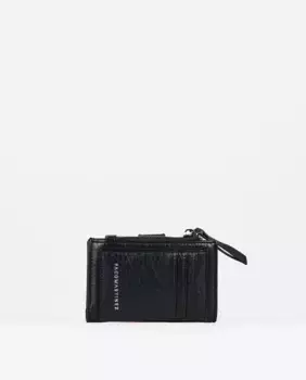 Женский кошелек с черной плетеной визитницей PACOMARTINEZ