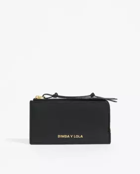 Женский кошелек с черным кожаным отделением для карточек Bimba y Lola