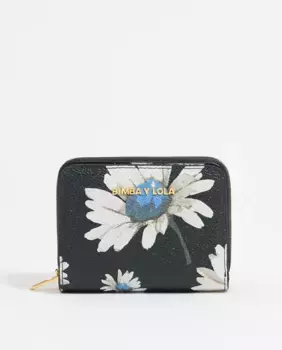 Женский кошелек с клапаном Daisy текстуры икры Bimba y Lola, серый