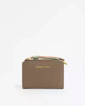 Женский кошелек с клапаном и нейлоновой молнией Bimba y Lola, цвет Kaki