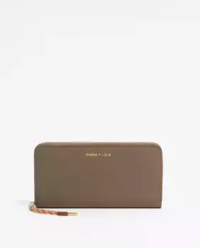 Женский кошелек с клапаном и нейлоновой молнией Bimba y Lola, цвет Kaki