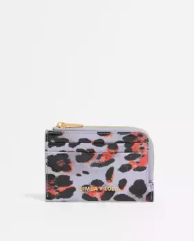 Женский кошелек с леопардовым принтом Bimba y Lola, пурпурный