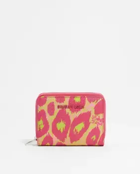 Женский кошелек с леопардовым принтом Bimba y Lola, розовый