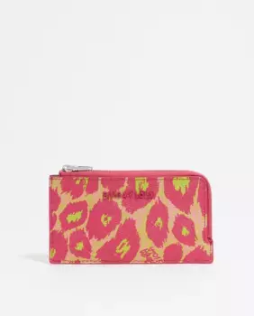 Женский кошелек с леопардовым принтом Bimba y Lola, розовый