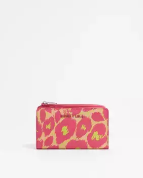 Женский кошелек с леопардовым принтом Bimba y Lola, розовый