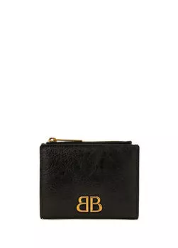 Женский кошелек с логотипом Balenciaga, черный