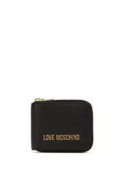 Женский кошелек с логотипом Love Moschino, черный