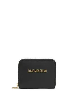 Женский кошелек с логотипом Love Moschino, черный
