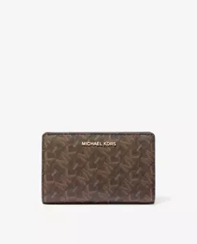 Женский кошелек с логотипом Michael Michael Kors, коричневый