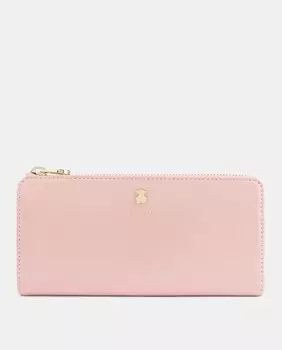 Женский кошелек Tous Dorp среднего розового цвета с металлизированным логотипом Tous, розовый