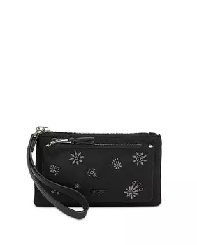 Женский кошелек Vienna черного цвета на молнии SKPAT, черный