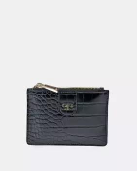 Женский кошелек-визитница из черной искусственной кожи Pierre Cardin