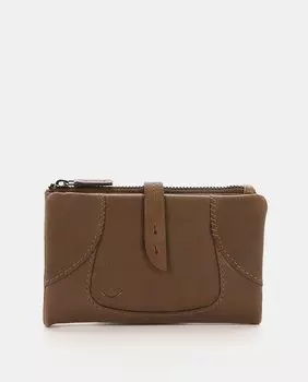 Женский кошелек Wonderland среднего размера из зеленой кожи Abbacino, зеленый