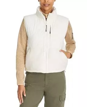 Женский костровой жилет с застежкой-молнией спереди, смешанный, для похода BASS OUTDOOR, белый