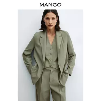 Женский костюм Mango из двух частей, светло-зеленый