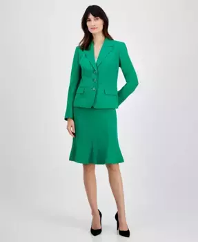 Женский костюм с юбкой-трубой, Regular & Petite Le Suit, зеленый